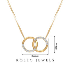 Certified Diamond Circle Pendant Necklace