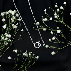 Certified Diamond Circle Pendant Necklace