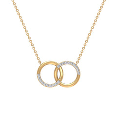 Certified Diamond Circle Pendant Necklace