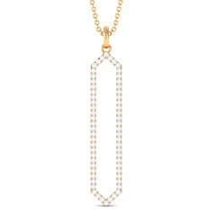 Certified Diamond Geometric Necklace For Women