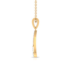 Certified Round Cut Diamond Cluster Necklace