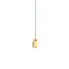 Diamond Sideway Infinity Pendant Necklace