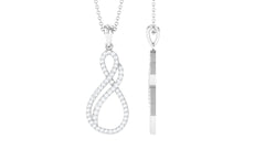 Certified Diamond Infinity Pendant in Pave Setting