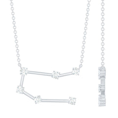 Certified Moissanite Gemini Constellation Necklace