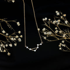 Certified Moissanite Libra Constellation Necklace