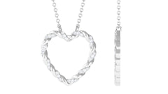 Natural Diamond Heart Necklace for Women