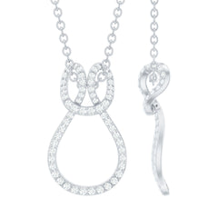 Certified Lab Grown Diamond Infinity Love Knot Necklace For Her