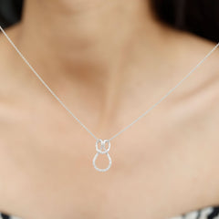 Certified Lab Grown Diamond Infinity Love Knot Necklace For Her