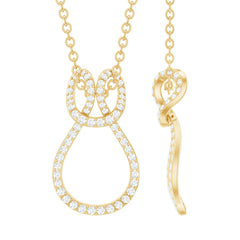 Certified Lab Grown Diamond Infinity Love Knot Necklace For Her