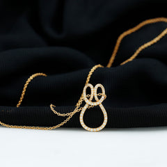 Certified Lab Grown Diamond Infinity Love Knot Necklace For Her