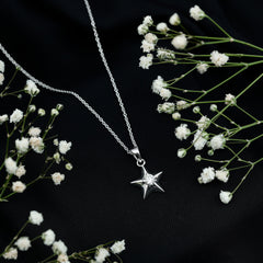 Certified Lab Grown Diamond Star Pendant Necklace For Her