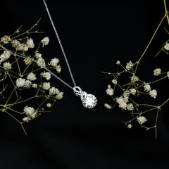8 MM Lab Grown Diamond Infinity Pendant Necklace