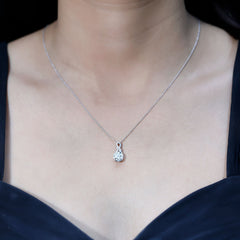 8 MM Lab Grown Diamond Infinity Pendant Necklace