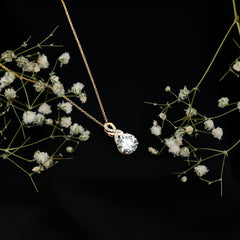 8 MM Lab Grown Diamond Infinity Pendant Necklace