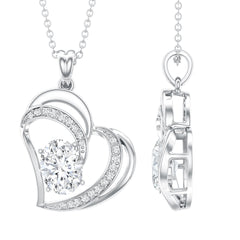 Lab Grown Diamond Heart Designer Necklace for Women
