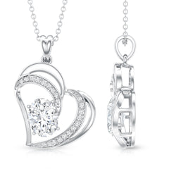 Lab Grown Diamond Heart Designer Necklace for Women