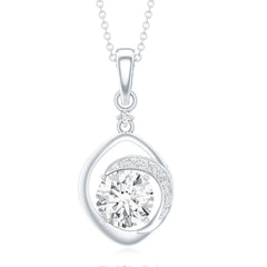 Lab Grown Diamond 2 Carat Solitaire Necklace