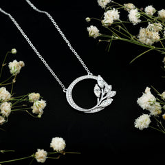 Nature Inspired Lab Grown Diamond Eternity Necklace