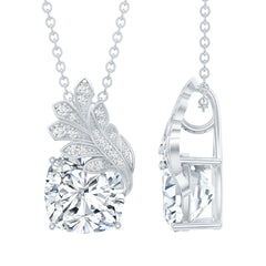 Nature Inspired Moissanite Designer Necklace for Wedding