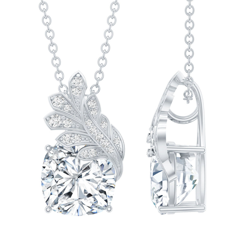 Nature Inspired Moissanite Designer Necklace for Wedding
