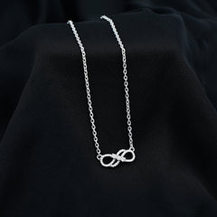 Certified Moissanite Infinity Symbol Necklace for Women