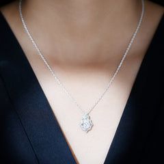 Certified Moissanite Vintage Necklace for Women