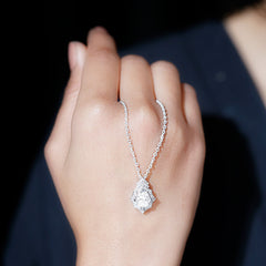 Certified Moissanite Vintage Necklace for Women