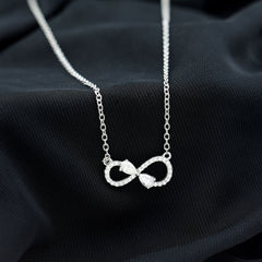 Certified Moissanite Forever Symbol Necklace for Women
