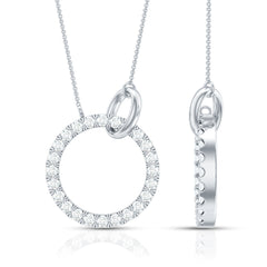 Natural Diamond Eternity Necklace for Women
