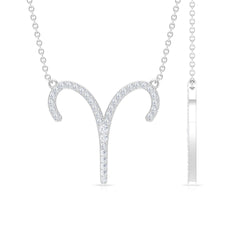 Certified Lab Grown Diamond Aries Astrology Necklace
