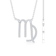 Certified Lab Grown Diamond Zodiac Virgo Necklace