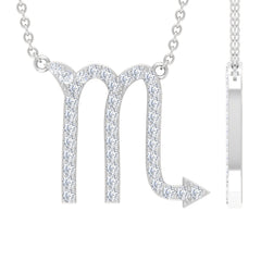 Certified Lab Grown Diamond Scorpio Zodiac Necklace