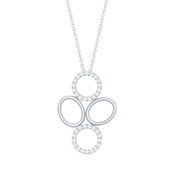 Certified Diamond Contemporary Necklace For Her