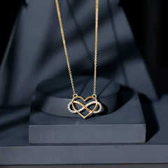 Certified Diamond Infinity Heart Necklace