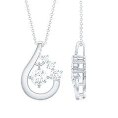 Certified Lab Grown Diamond Minimal Pendant Necklace
