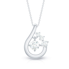 Certified Lab Grown Diamond Minimal Pendant Necklace