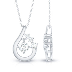 Certified Lab Grown Diamond Minimal Pendant Necklace