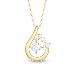 Certified Lab Grown Diamond Minimal Pendant Necklace