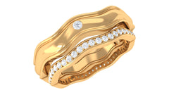 1/4 CT Diamond Couple Band Ring Set for Him and Her in Other Setting