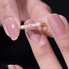 Natural and Certified Diamond Bow Promise Ring