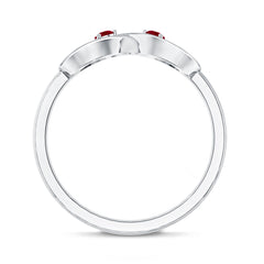 Natural Ruby Infinity Promise Ring for Women