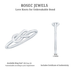 Infinity Knot Promise Ring for Women