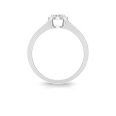 Classic Diamond Split Shank Engagement Ring
