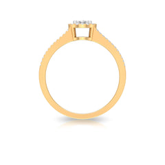 Classic Diamond Split Shank Engagement Ring