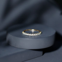 Round Cut Diamond Stackable Eternity Band