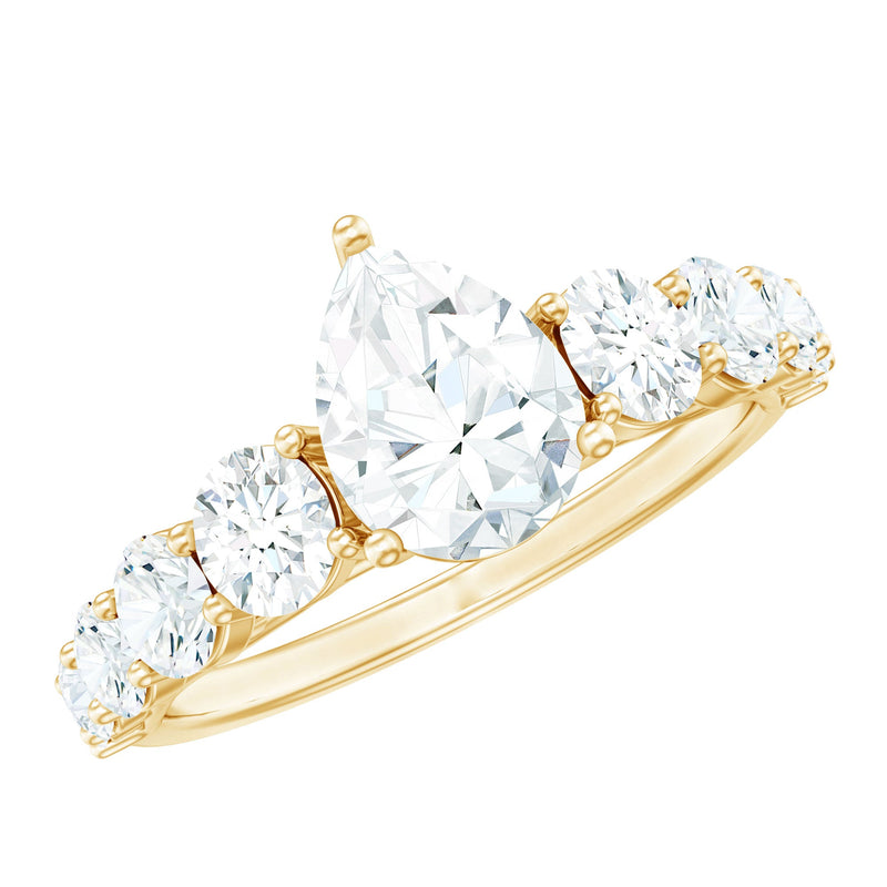 Perfect Pear Engagement Ring with Moissanite