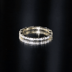 1 CT Moissanite Stackable Enhancer Ring