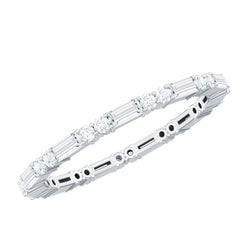 1 CT Moissanite Stackable Enhancer Ring
