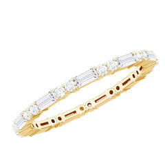 1 CT Moissanite Stackable Enhancer Ring