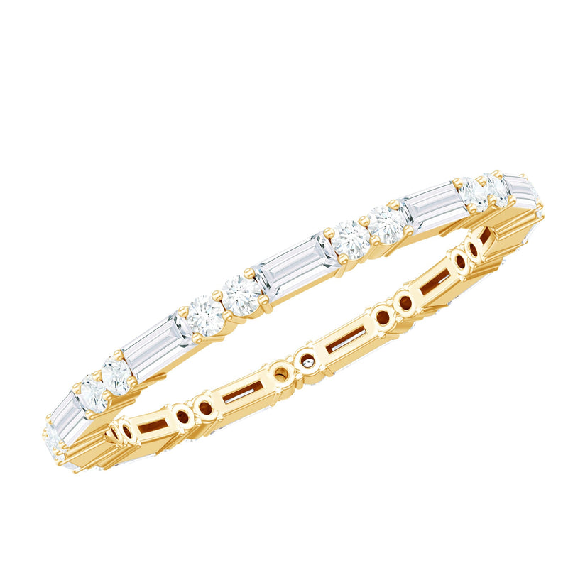 1 CT Moissanite Stackable Enhancer Ring